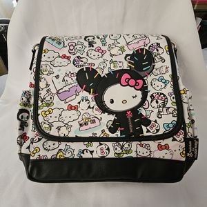 TokidokixHello Kitty shoulder bag, black cactus print, from early 2000s